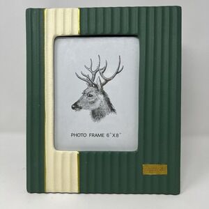 Happy Time Green Photo Frame, Made of Ceramic and High Definition Glass 6"x 8"